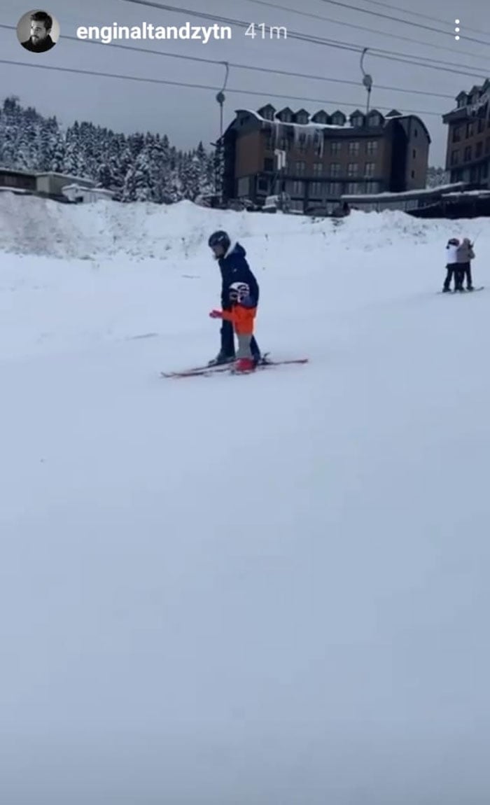 ‘Ertugrul’ star Engin Altan’s son Emir’s snowmobile ride video breaks the internet