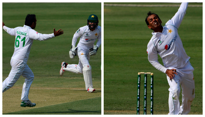 Watch: The moment Nauman Ali got his maiden Test wicket of Quinton de Kock