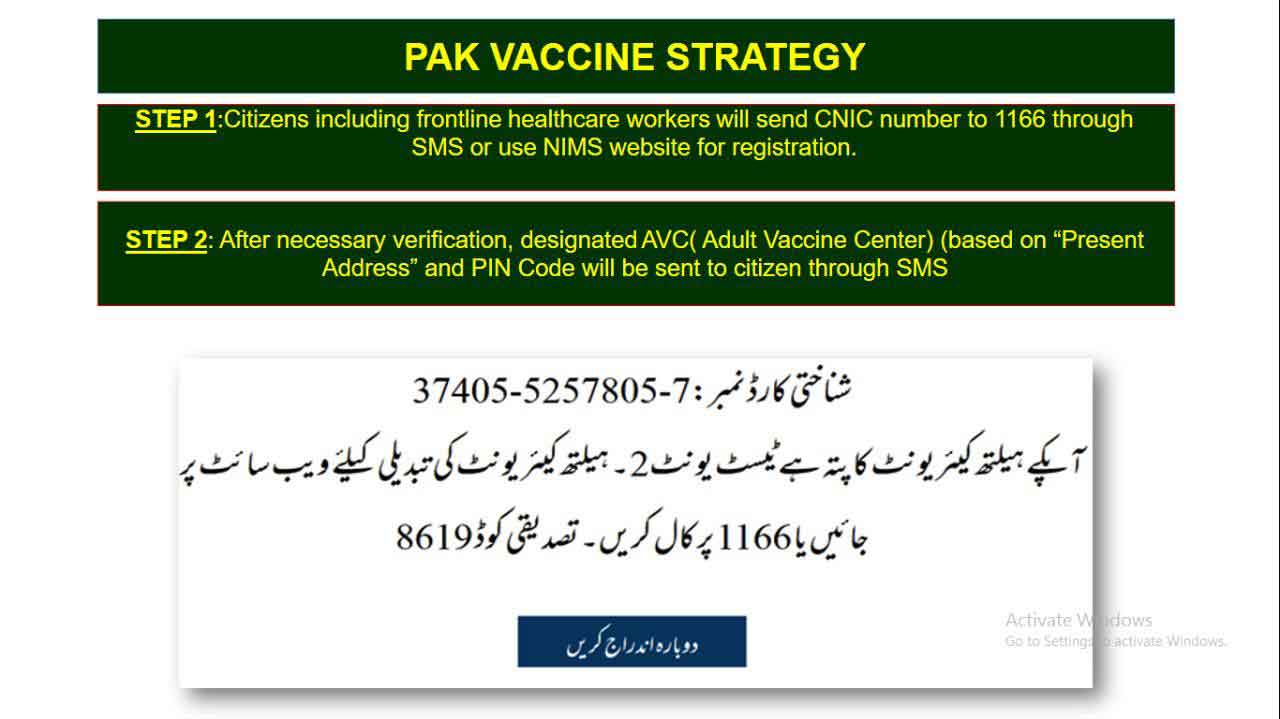 Step-by-step Guide Heres How You Can Get The Covid-19 Vaccine In Pakistan