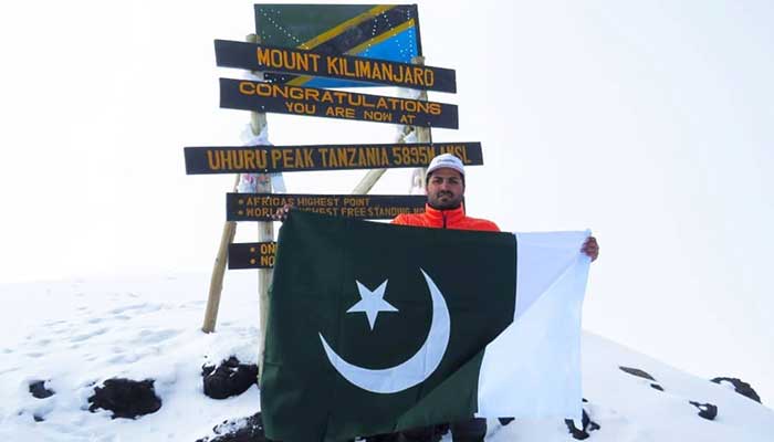 Pakistani mountaineer becomes first Asian to summit Mount Kilimanjaro within 24 hrs