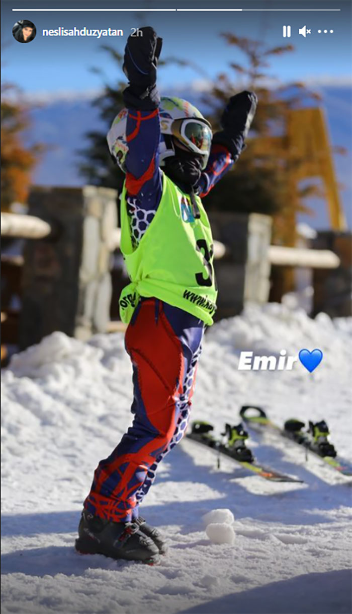 ‘Ertugrul’ star Engin Altan's son Emir turns a skier, video goes viral