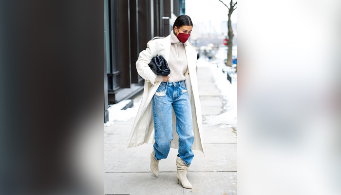 Hailey Bieber gives winter fashion a whole new meaning during NYC outing