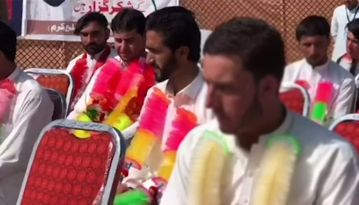 50 couples tie the knot during mass wedding in Pakistan's Kurram district