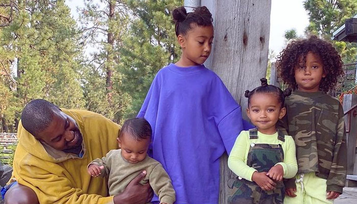 Kanye West spotted with his youngest son Psalm for the first time since Kim Kardashian filed for divorce