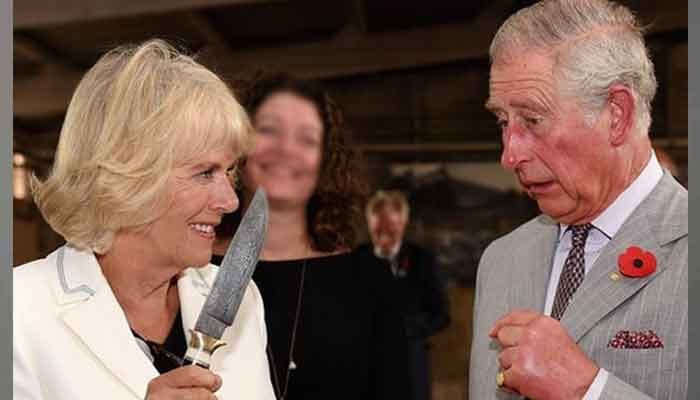 Prince Charles plays a shocked man as Camilla Parker lifts a knife - Vimarsana News