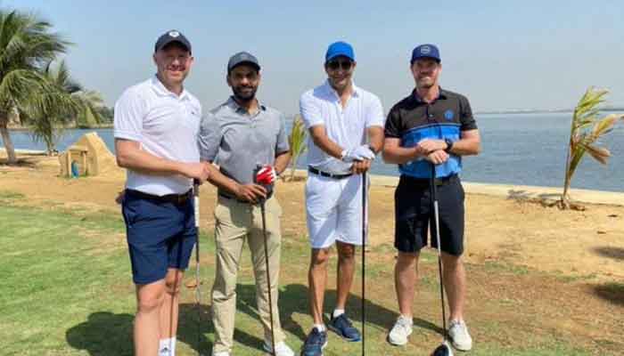 PSL 2021: International cricketers enjoy golfing in Pakistan