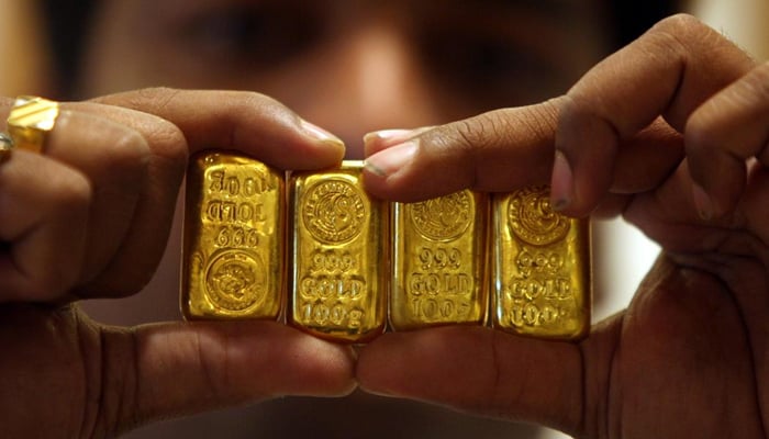 Gold sold at Rs108,250 per tola in Pakistan on March 1