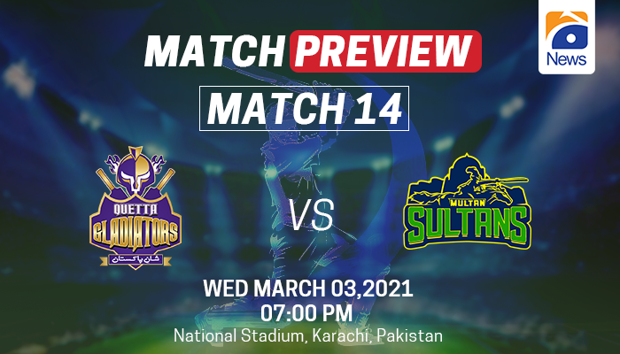 PSL 2021, Match preview: winless Quetta Gladiators take on Multan Sultans today
