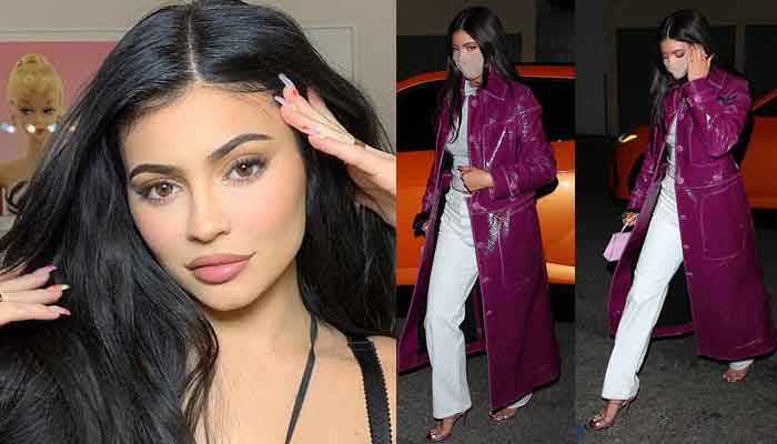 Kylie Jenner stuns in trench coat as she steps out for dinner in West ...