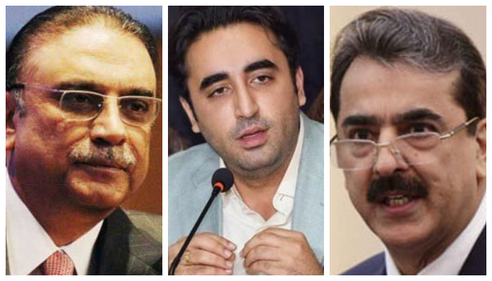 Zardari, Bilawal, Gillani meet on Senate election; PPP to challenge rejected votes in IHC
