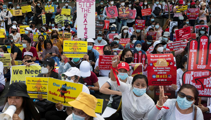 Health workers rally on Myanmar's streets after deadly crackdown