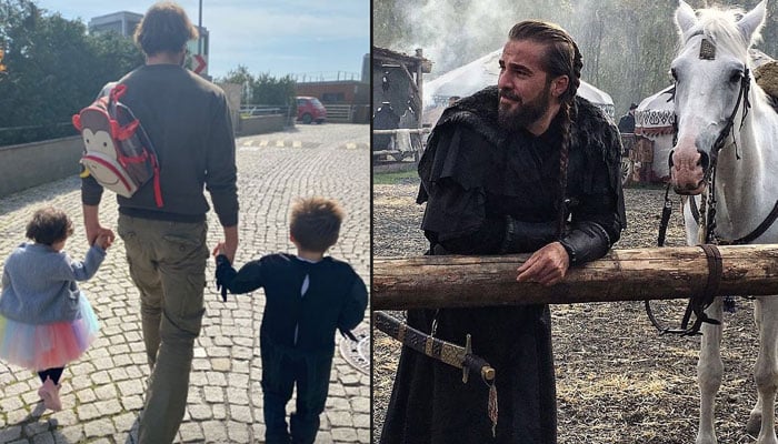 Engin Altan aka Ertugrul delights fans with a sweet family photo