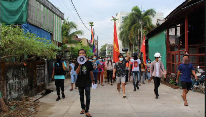 Myanmar protesters use Easter eggs as symbol of defiance during anti-coup demonstrations