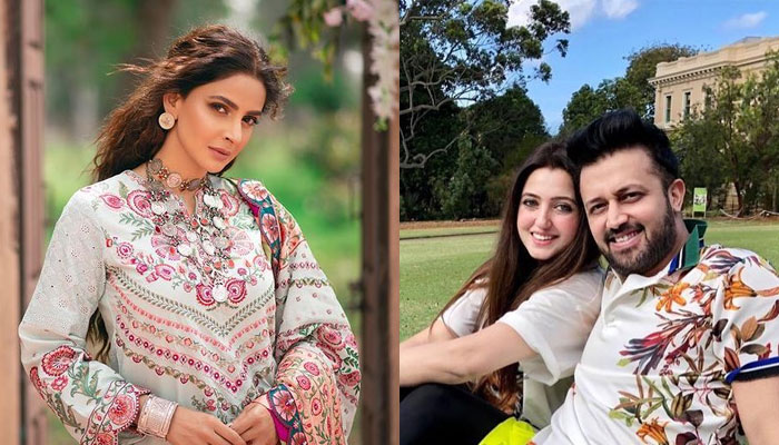 Atif Aslam, wife Sara send sweet birthday wishes to Saba Qamar