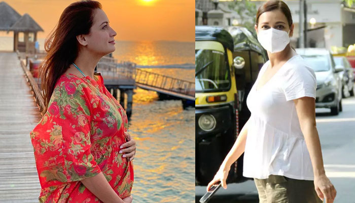Dia Mirza flaunts her baby bump as she steps out in style