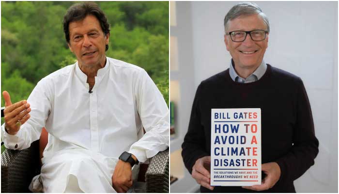 Prime Minister Imran Khan (L) and Bill and Melinda Gates Foundation co-chair Bill Gates. — Reuters/Facebook