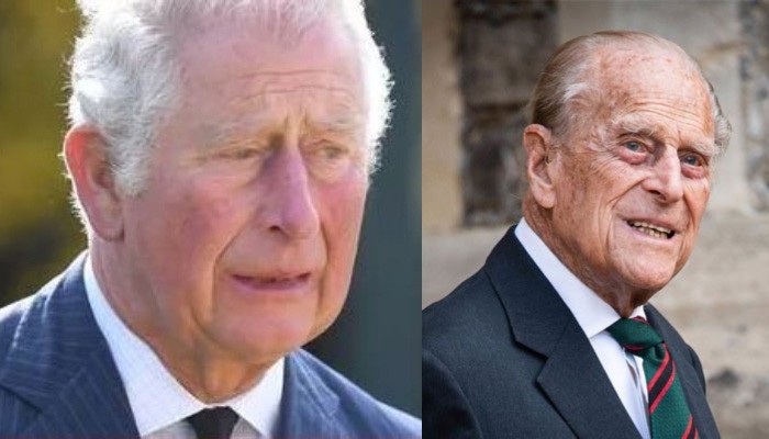 Prince Charles fights back tears after looking at Prince Philip fan