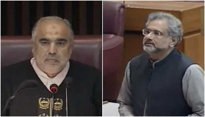 Shahid Khaqan Abbasi told by NA secretariat to apologise for shoe remarks within 7 days