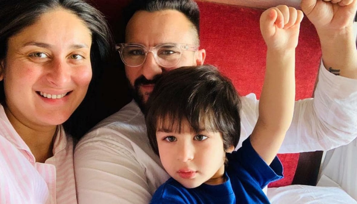 Kareena Kapoor shares adorable snap of Saif Ali Khan, Taimur Ali Khan