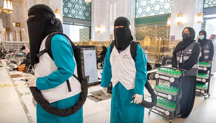 In a first, female workers appointed at Holy Ka’aba