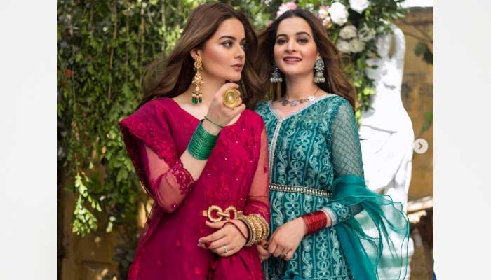 Aiman Khan, Minal Khan turn heads in latest snaps