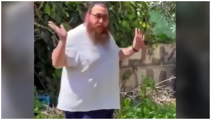 Video shows Israeli settler trying to occupy Palestinian woman's house by force