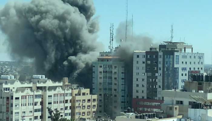 Israel flattens Gaza building housing AP, Al Jazeera media offices in targeted air strike
