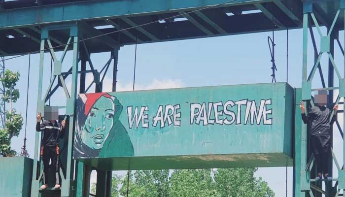 Artist arrested over ‘WE ARE PALESTINE’ graffiti in India-occupied Kashmir