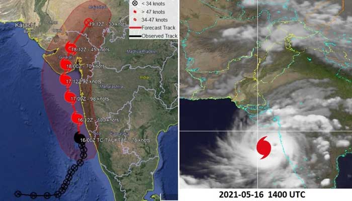 Tauktae update: Cyclone moving northward, may cross Indian Gujarat night of May 17