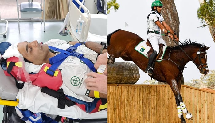 Pakistani equestrian Usman falls off horse, suffers injuries in bid to reach Olympics