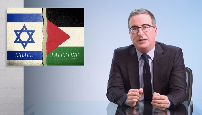 John Oliver rails at Israel for ‘war crimes’ and ‘apartheid’ against Palestinians 