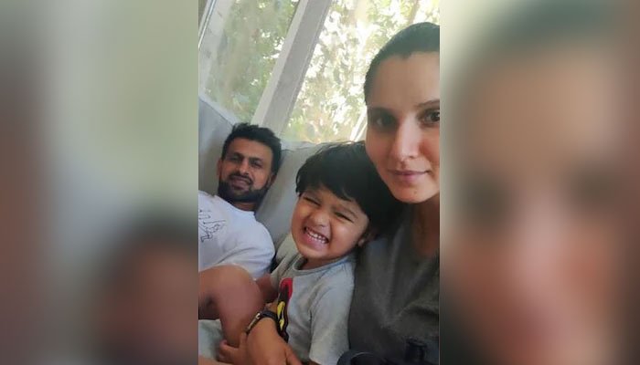Family time: Sania Mirza watches 'Mowgli' with Shoaib Malik, son Izhaan