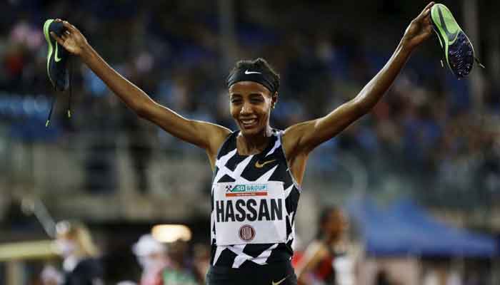 Dutch runner Sifan Hassan smashes women's 10,000 metres world record