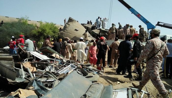 Train crash kills over 50, injures more than 100 in Sindh's Ghotki
