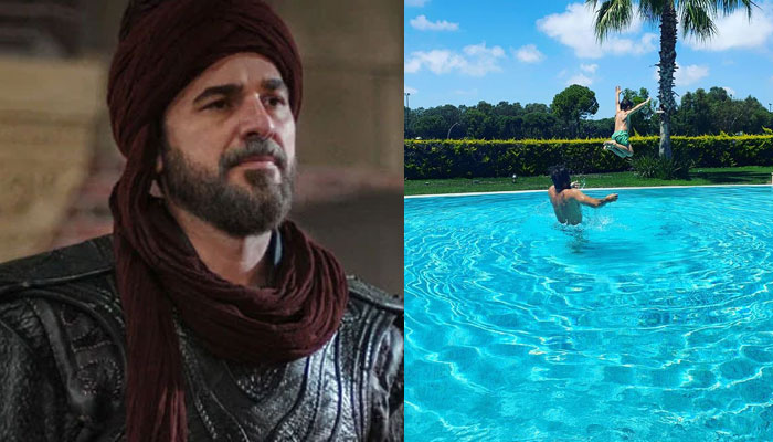 Engin Altan Duzyatan, son Emir enjoy swimming, stunning photo goes viral