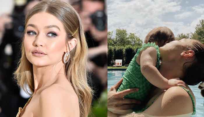 Gigi Hadid introduces Khai to pool life, sharing mesmerising photos on her newborn baby