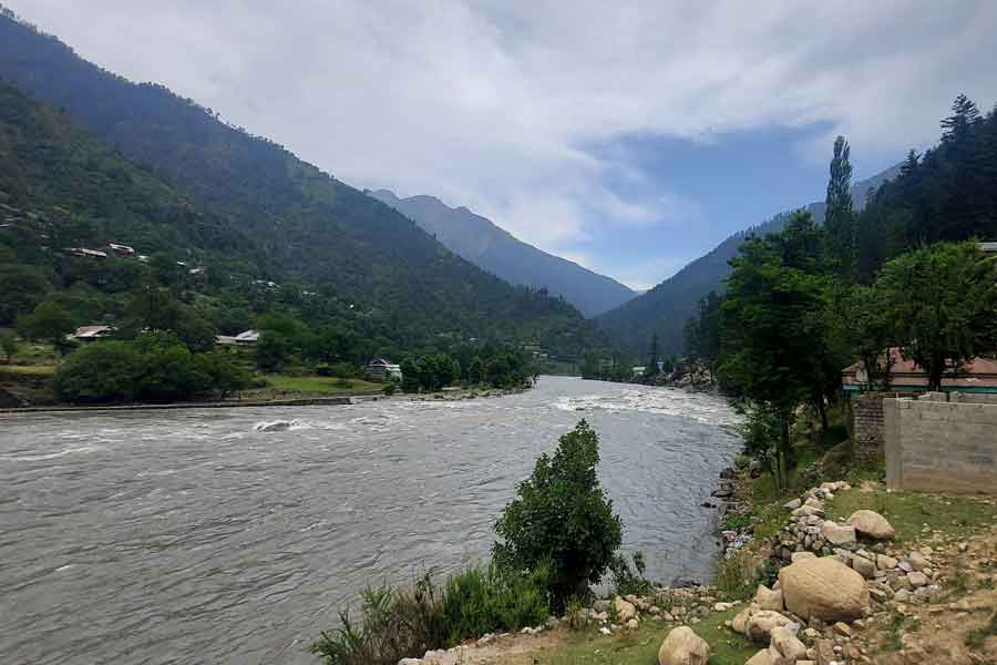 General view of the River Neelum in a Dawarian village, Neelum Valley, Azad Jammu and Kashmir, June 12, 2021. — Reuters/Abu Arqam Naqash