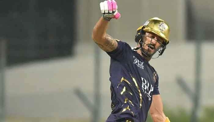 Quetta Gladiators star batsman Faf du Plessis. — Photo courtesy