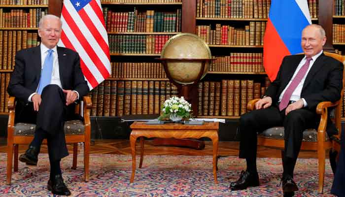 US President Joe Biden and Russias President Vladimir Putin meet for the US-Russia summit at Villa La Grange in Geneva, Switzerland, June 16, 2021. — Reuters/Denis Balibouse/Pool