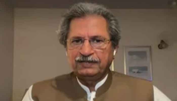 Minister for Education Shafqat Mehmood speaking to Geo News, on June 16, 2021. — Geo News