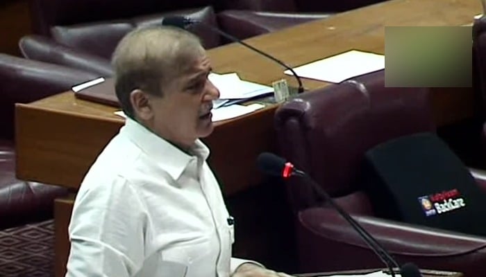 After three days of ruckus, Shahbaz Sharif delivers speech in NA uninterrupted