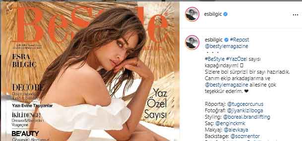 Ertugruls Halime Sultan looks drop-dead gorgeous on the cover of Turkish magazine