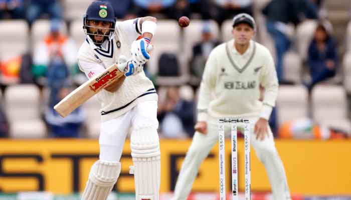 Indias Virat Kohli in action at the ICC World Test Championship Final, India v New Zealand, at the Rose Bowl, Southampton, Britain, on June 19, 2021. — Action Images via Reuters/John Sibley