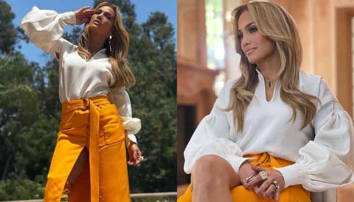Jennifer Lopez drops jaws in orange skirt as she shares her new photos