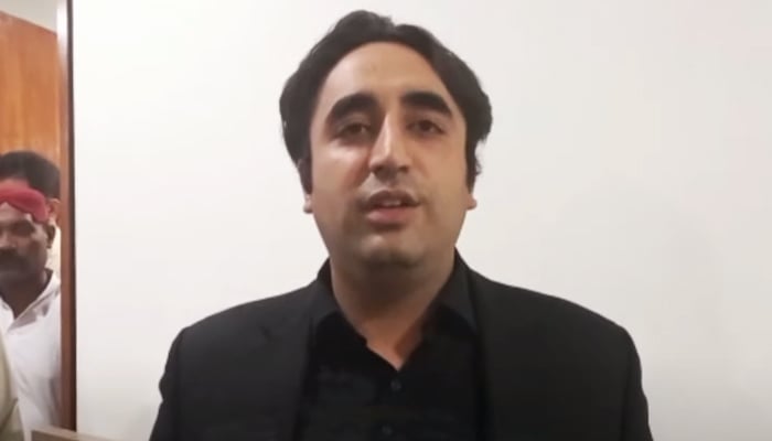 PPP Chairman Bilawal Bhutto-Zardari speaking to media at the Parliament in Islamabad, on June 22, 2021. — YouTube