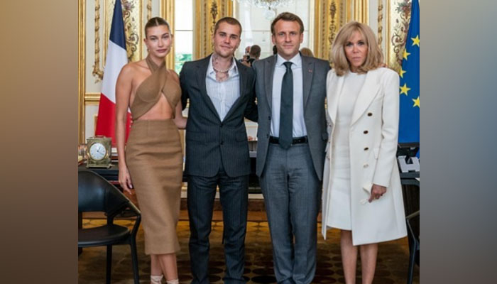 Justin Bieber, Hailey Bieber meet French President Emmanuel Macron