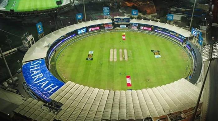 An aerial view of Sharjah Cricket Ground. Photo: File