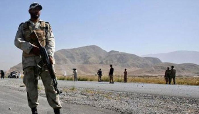 An FC soldier stands guard. Photo: File