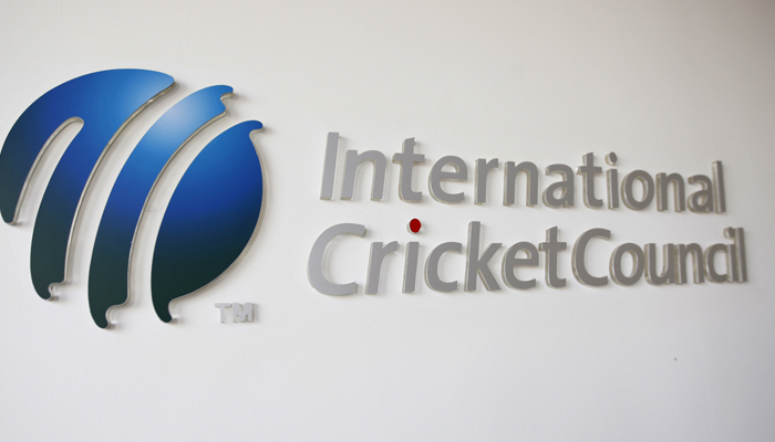 The International Cricket Council (ICC) logo at the ICC headquarters in Dubai, October 31, 2010. — Reuters/File