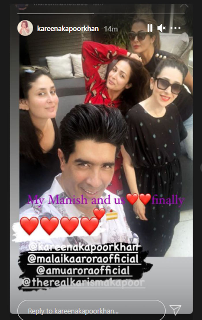 Kareena Kapoor, Malaika Arora, Karisma enjoy lunch at Manish Malhotra’s residence